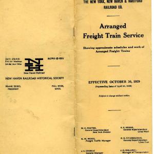 Arranged Freight Train Service