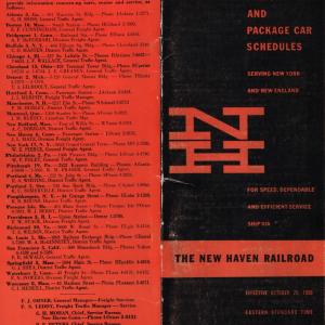 Freight Train & Package Car Schedules
