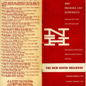 Freight Train & Package Car Schedules
