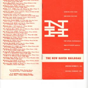 Freight Train & Package Car Schedules