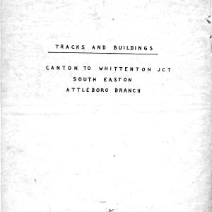 Tracks & Buildings - Canton-Whittendon Jct - S Easton - Attleboro Br Tracks & Buildings - Canton-Whittendon Jct - S Easton - Attleboro Br