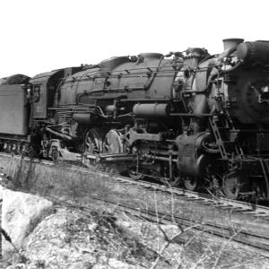 R-3-A Class 4-8-2 #3556 On Chelmsford, MA Wye Track.
