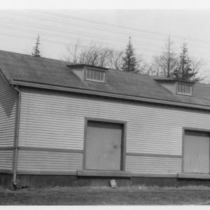 Street side of freight house with roof dormers Street side of freight house with roof dormers