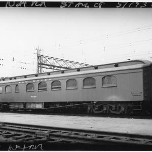 Work Dining Car W-129. Formerly Dining Car #2313. 3/4 View. In Tool Train Service. Work Dining Car W-129. Formerly Dining Car #2313. 3/4 View. In Tool Train Service.
