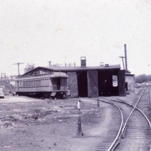 FRONT VIEW OF THE HOPEWELL, NY ENGINE HOUSE  (55P 66)