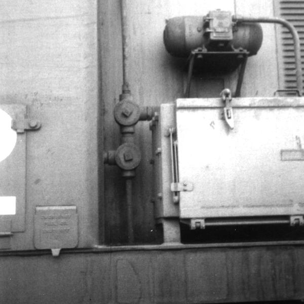 Detail view = cab signal control box. On RS-3, 500 series