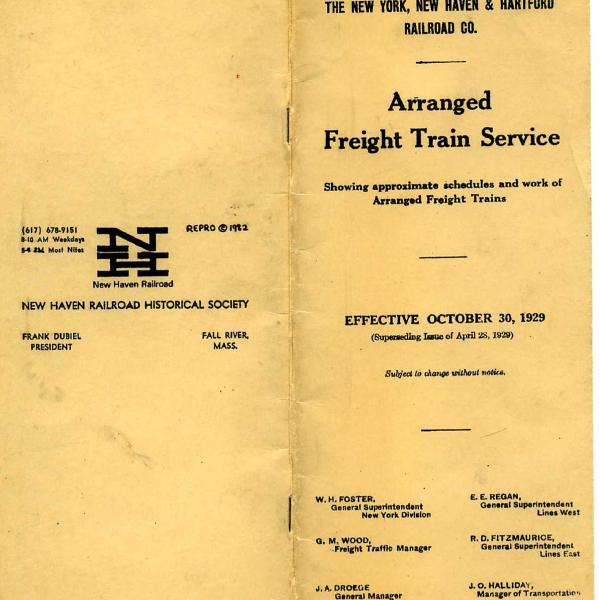 Arranged Freight Train Service
