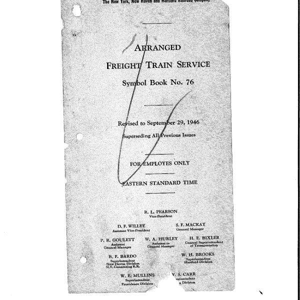 Arranged Freight Train Service