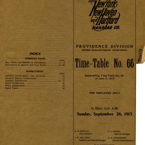 NYNH&H ETT No 66 9-26-1915