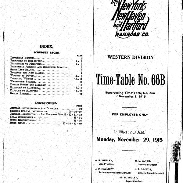 NYNH&H ETT No 66B 11-29-1915