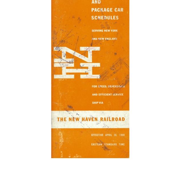 Freight Train & Package Car Schedules