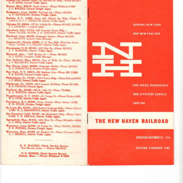 Freight Train & Package Car Schedules