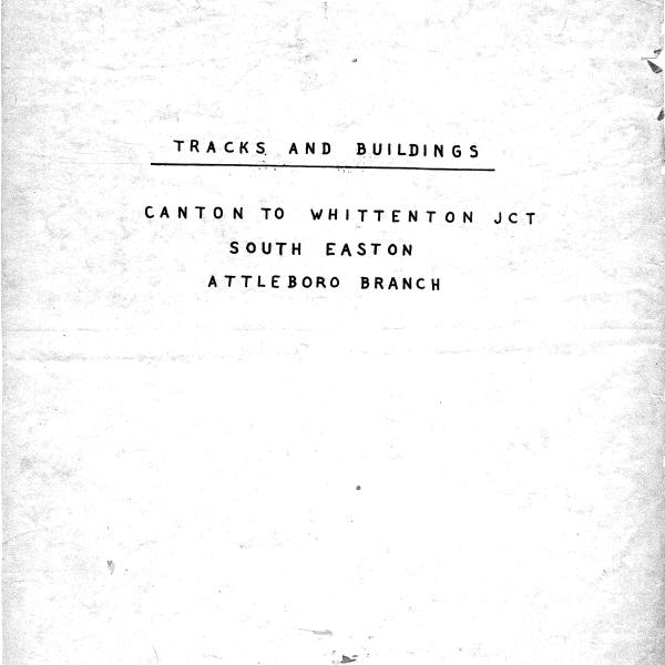 Tracks & Buildings - Canton-Whittendon Jct - S Easton - Attleboro Br