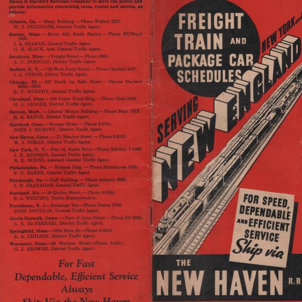 Freight Train & Package Car Schedules