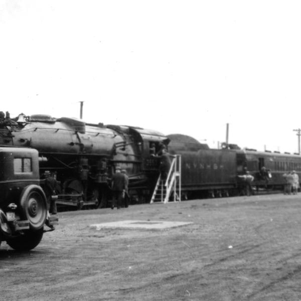 Line of New Haven equipment on display.