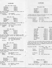Freight Train & Package Car Schedules