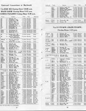 Freight Train & Package Car Schedules