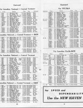 Freight Train & Package Car Schedules