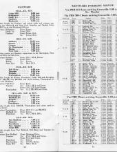 Freight Train & Package Car Schedules