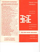 Freight Train & Package Car Schedules
