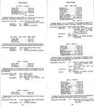 Freight Train & Package Car Schedules